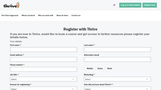 Login - The Thrive Approach