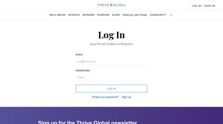 Sign In - Thrive Global