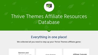 Thrive Themes Affiliate Program - Resources Library