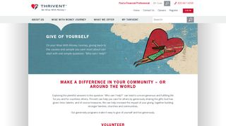 Living Generously | Give of Yourself | Thrivent