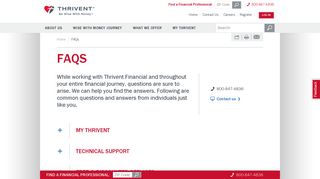 Frequently Asked Questions | Thrivent Financial