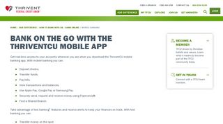 Mobile banking | Thrivent Federal Credit Union