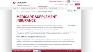 Medicare Supplement Insurance | Thrivent Financial