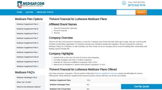 Thrivent Financial for Lutherans Medicare Plans - Call 1-(855)-MEDIGAP