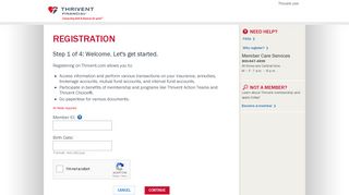 Registration | Thrivent Financial