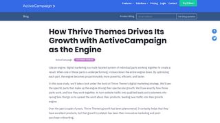 How Thrive Themes Drives Its Growth with ActiveCampaign as the ...