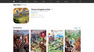 Throne: Kingdom at War on the App Store - iTunes - Apple