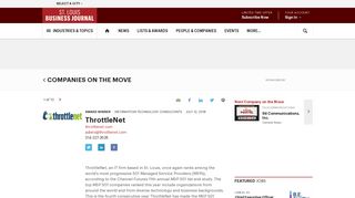 ThrottleNet | Companies on the Move - The Business Journals