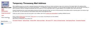Temporary Throwaway Mail Address - MailNull