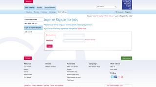 Login or register for jobs - History | Terrence Higgins Trust