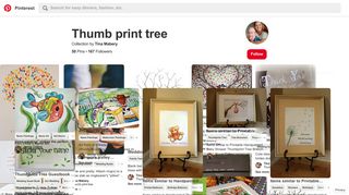 50 Best Thumb print tree images | Fingerprint tree, Thumbprint tree ...