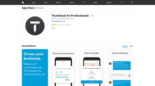 Thumbtack for Professionals on the App Store - iTunes - Apple