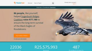 Thundafund - the leading crowdfunding platform for South Africa.