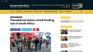 Thundafund makes crowd-funding rain in South Africa | Brand South ...
