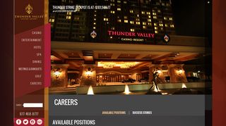 Careers - Thunder Valley Casino Resort