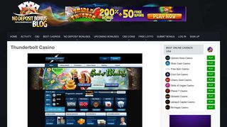 Thunderbolt Casino - No deposit bonus Blog
