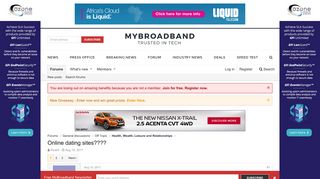 Online dating sites???? | MyBroadband