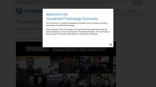 Thunderbolt Technology Blog | Thunderbolt Technology Community