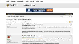 Untrusted Certificate thundernews.com - SABnzbd Forums