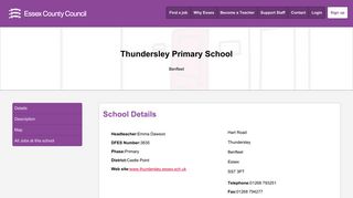 Thundersley Primary School, Benfleet - Essex Schools Jobs
