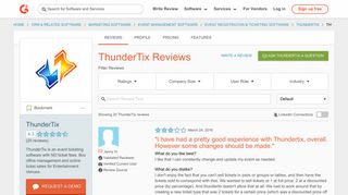 ThunderTix Reviews | G2 Crowd