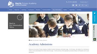 Academy Admissions - Harris Primary Academy Chafford Hundred