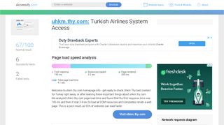 Access uhkm.thy.com. Turkish Airlines System Access - Accessify