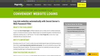 Log into Websites Automatically with Secret Server's Web Password ...