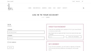 Log in to Your Account - Tales By Tia
