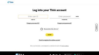 TIAA-CREF - TIAA Secure Account Access