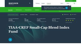 TIAA-CREF Small-Cap Blend Index Fund | Mutual Fund | Nuveen
