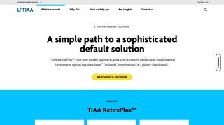 TIAA RetirePlus | Consultants and Plan Advisors | TIAA