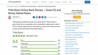 TIAA Direct Online Bank Review – Great CD and ... - DoughRoller
