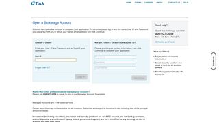 Open a Brokerage Account - TIAA Secure Account Access