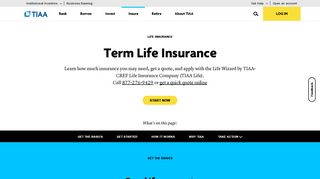 What is Term life insurance | TIAA