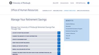 Manage Your Retirement Savings | Human Resources | University of ...