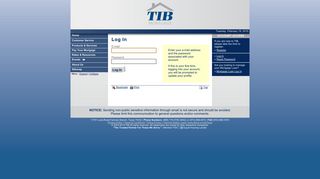TIB - Log In