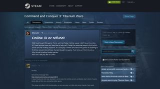 Online ID or refund! :: Command and Conquer 3: Tiberium Wars ...