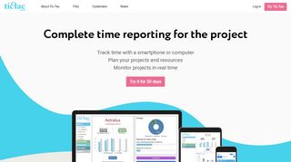 Project tracking and time reporting with Tic-Tac Mobile