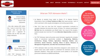 TICF - Admission Alerts - Technocrats India College Finder