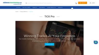 TICK PRO - Mobile Trading App by reliancesmartmoney.com