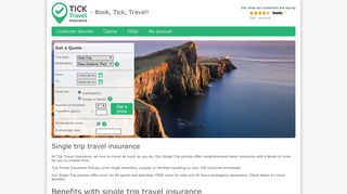 Travel Insurance | Get a Quote Online with Great Benefits - Tick Travel ...