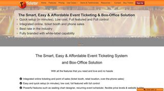 Ticketor: The Smart and Easy Online Ticketing & Box-Office System
