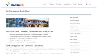 Ticketing Software for Conferences and Trade Shows - ThunderTix