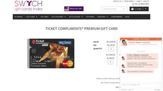 Gift Cards India | Products | Gift-card | Ticket Compliments® Premium ...