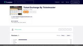 Ticket Exchange By Ticketmaster Reviews | Read Customer Service ...