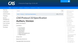 CAS - CAS Protocol Specification - Apereo Community Blog