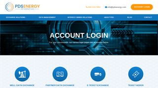 Account Login - PDS Energy
