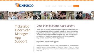 Ticketebo Door Scan Manager - App Support