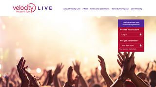 Velocity Live | Velocity Frequent Flyer | Events and Experiences ...